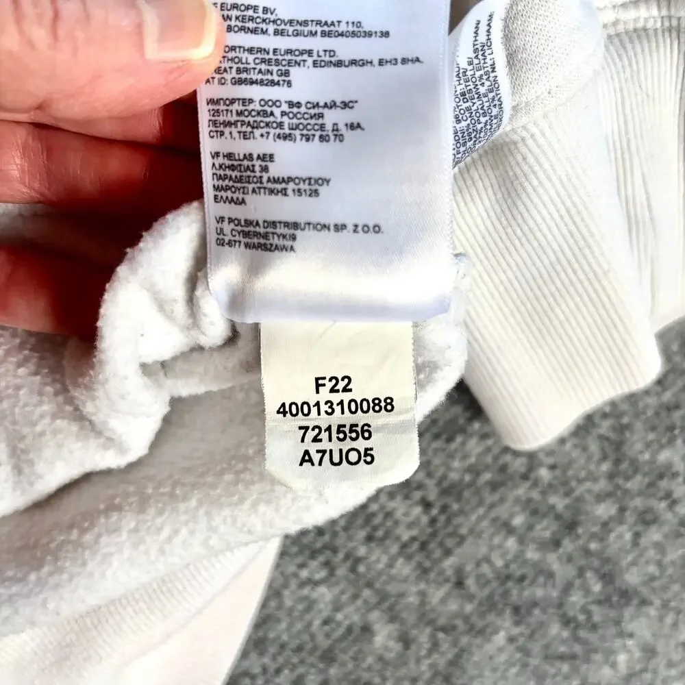 The North Face Hoodie Mens Large White Sweatshirt Fine Alpine Equipment Hiking